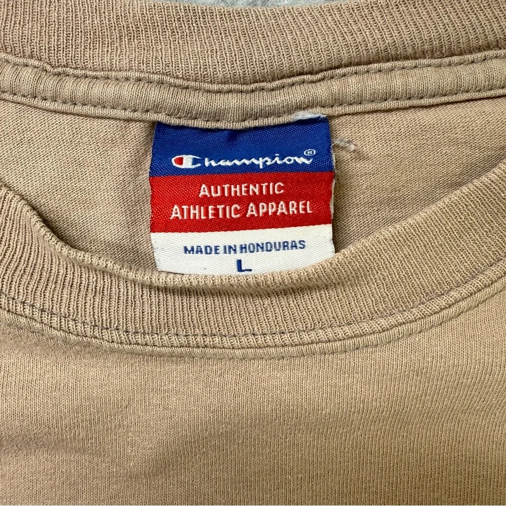 Champion Colorado Buffs CU Logo T-Shirt Tan Sz L‎ NCAA College Tee - Picture 3 of 7
